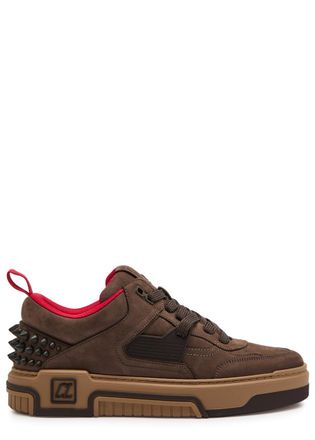Christian Louboutin Astroloubi 2 Spiked Suede Sneakers - Brown - 44 (IT44 / UK10)