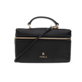 Furla Mini Bags, female, Black, Size: ONE SIZE Handbag Camelia Micro