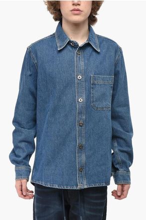 Off-white PERMANENT Dark-Wash Denim Shirt INDUSTRY size Xs