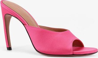 The Attico Womens Betta Satin Sandals Pink