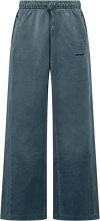 Off-white Blue Loose Drawstring Pants
