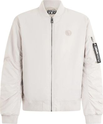 Plein Sport Bomber Jacket Icon - Heren - Outdoorjassen - Beige - XL - Polyester - Fitness