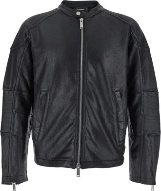 Dsquared2 Black Zip Up Bomber Jacket
