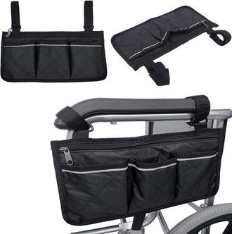 OEM Sac Pour Fauteuil Roulant Adapt&eacute; Aux Fauteuils Roulants, Scooters &Eacute;lectriques, Rollators, Etc. (noir)