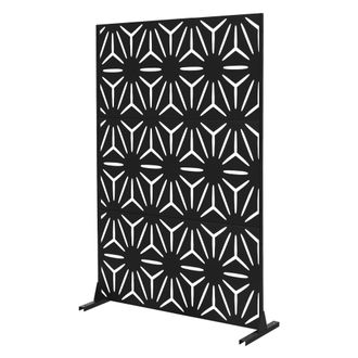 ML Design Ml-design Biombo Separador De Ambientes Torino 120x180cm Pantalla De Privacidad Con 3 Paneles Tabique Extensible Soporte Divisor Autoportante Decorati
