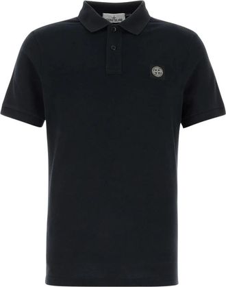 Stone Island 2200008 Poloshirt - Heren - Polos - Zwart - S - Katoen - Tops
