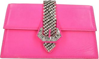 Gedebe Gedebe, Tassen, Dames, Roze, ONE Size, Leer, Jade Leren Tas