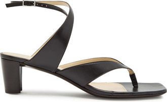 Christophe Lemaire Tong 50 Leather Thong Sandals - Dark Brown - 39 (IT39 / UK6)