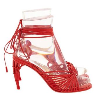 Ferragamo Atena 85 Cage Heel Sandals, Size 7 C