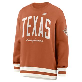 Nike Texas Legacy Nike Womens College Pullover Crew in Orange | 040H0K9STXV-V89