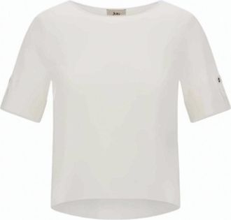 Herno Boat Neck Cotton Short Sleeve T Shirt