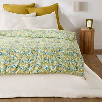 La Redoute Interieurs Gevoerd dekbed met bloemenprint in gewassen katoen, Hanoi