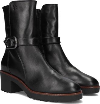 DL Sport 7213 Enkellaars - Dames - Enkellaarsjes - Zwart - 37 EU - Leer - Schoenen