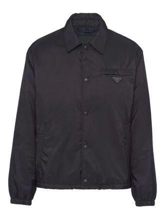 Prada shirt-collar button jacket - Black