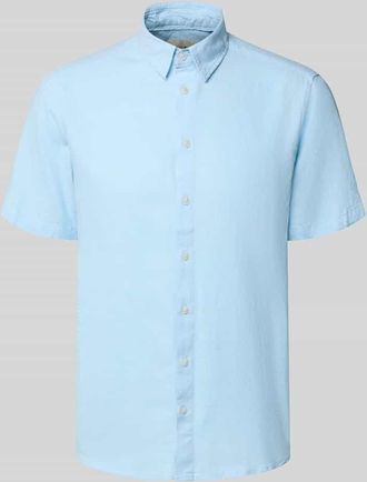 Blend Slim Fit Leinenhemd mit Viskose-Anteil Modell Bobby in Hellblau, Gr&ouml;&szlig;e 3XL
