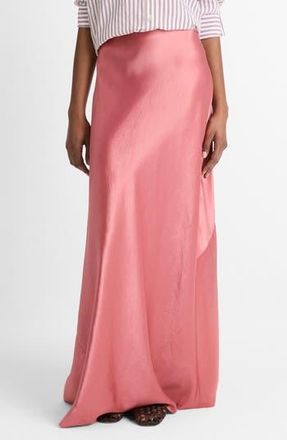 Vince Satin Maxi Skirt in Peony Wood at Nordstrom Rack, Size Medium