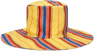 Moschino Hoed met brede rand - Dames - Hoeden - Veelkleurig - ONE Size - Katoen - Accessoires