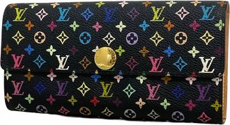 Louis Vuitton Beige Noir Long Wallet (Bi-Fold) (Pre-Owned)