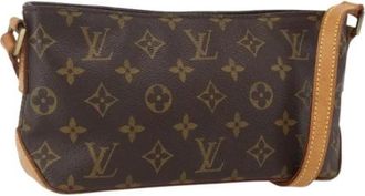 Louis Vuitton Pre-owned Canvas Vintage Schoudertas - Dames - Vintage Schoudertas - Bruin - ONE Size - Vintage