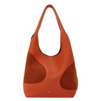 Ferragamo Cut-Out Detailing Hobo Bag in Terracotta