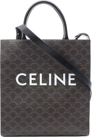Celine Pre-owned Celine Medium Triomphe Coated Canvas Vertical Cabas Tote Ladies ZWXKR4GCWYOFTSYN
