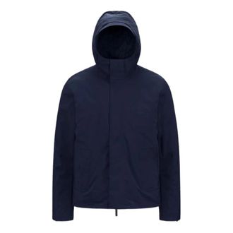 K-Way Blauw Bonded Gewatteerd Jack - Heren - Zomerjassen - Blauw - XL - Polyester - Jassen