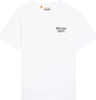 Gallery Dept. Tops, Heren, Wit, S, Katoen, Logo T-shirt