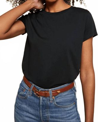 Goldie London Short Sleeve Boxy Tee In Black