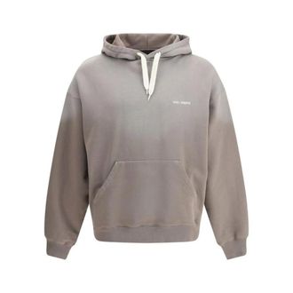 Axel Arigato Hoodies, male, Brown, Size: XL Adjustable Hood Cotton Hoodie with Kangaroo Pocket