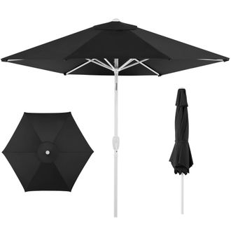 Best Choice Products 7.5ft Patio Umbrella White Pole, Outdoor Market Umbrella Steel Pole