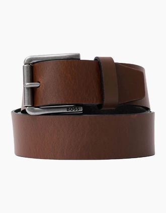 HUGO BOSS Mens Boss Black JORRIS BELT DARK BROWN - Size: UK 38