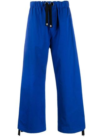 Versace Pantaloni sportivi a gamba ampia - Blu