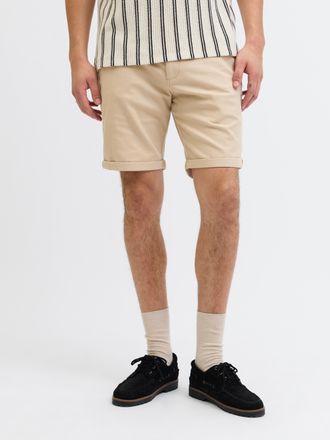 Jack & Jones Chinoshorts JACK & JONES JPSTFURY JJSHORTS ANA SN, Herren, Gr. XXL, N-Gr, beige (dune), Web, Obermaterial: 98% Baumwolle, 2% Elasthan, unifarben, regu