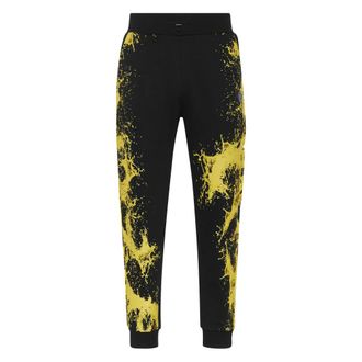 Plein Sport Broeken, Heren, Zwart, M, Katoen, Joggingbroek Splash