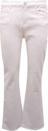 Pinko Brenda Bootcut Denim Broek - Dames - Flared Jeans - Wit - W25 - Denim - Jeans