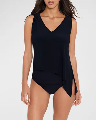 Magic Suit By Miraclesuit Asymmetric Jersey Tank Top