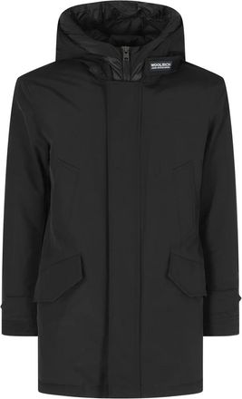 Woolrich Polar High Collar Parka - Heren - Parka Jassen - Zwart - L - Jassen