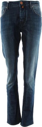 Jacob Cohen Heren, Jeans, Blauw, Maat: W30 Katoen