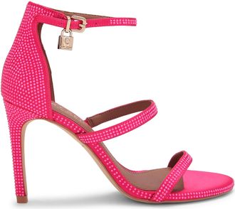 Kurt Geiger Womens Park Lane Sandals - Pink Fabric - Size UK 6
