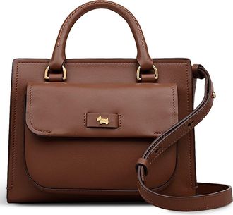 Radley London Talbot Way Small Zip Top Leather Satchel in Cherrywood at Nordstrom Rack