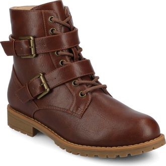 Journee Collection Juliah Buckle Boot in Cognac at Nordstrom Rack, Size 8.5