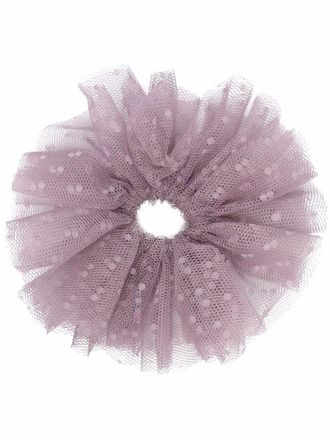 Red(v) point desprit tulle hairband - Pink