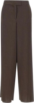 Marella Wide Broeken - Dames - Wijde Broeken - Bruin - M - Broeken