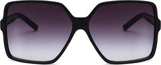 Generic Square Large Frame Men Sunglasses Outdoor Vacation Women Sports Sun Glasses(Grey)