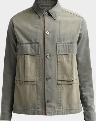 G-Star Men & apos;s Cotton Utility Shirt Jacket