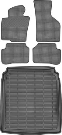 OEM Juego De Alfombrillas De Goma Para Coche Y Alfombrilla Para Maletero Para Volkswagen Passat B6 Sed&aacute;n (2005-2011)