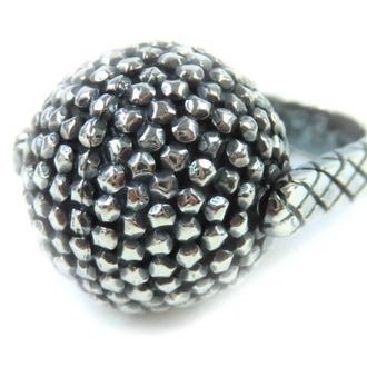 Bottega Veneta Silver Silver 925 Band Ring (Pre-Owned)