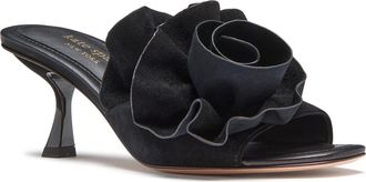 Kate Spade New York flourish flower accent sandal in Black at Nordstrom Rack, Size 9.5