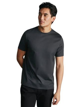 CHARLES TYRWHITT Cotton Crew Neck T-Shirt in Graphite Grey at Nordstrom, Size Xx-Large