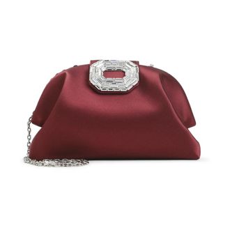 Amina Muaddi Clutches, female, Red, ONE SIZE, Camelia Bag